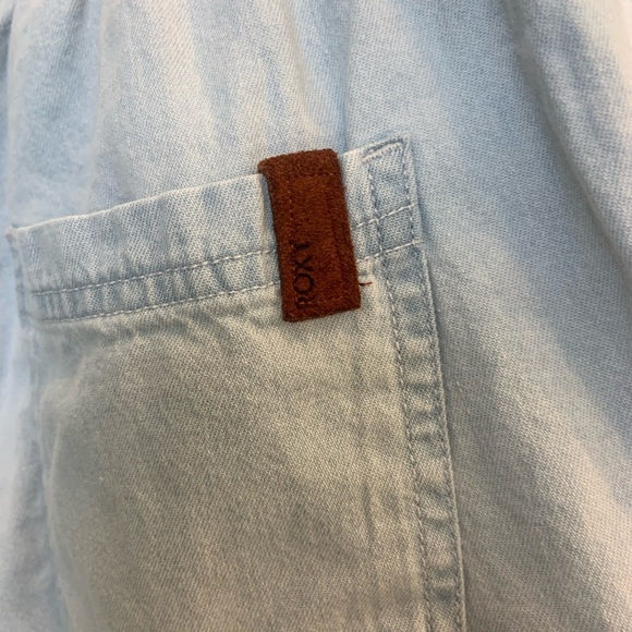 Roxy Go to the Beach Women's Shorts in Medium Blue 100% Cotton - Picture 7 of 14